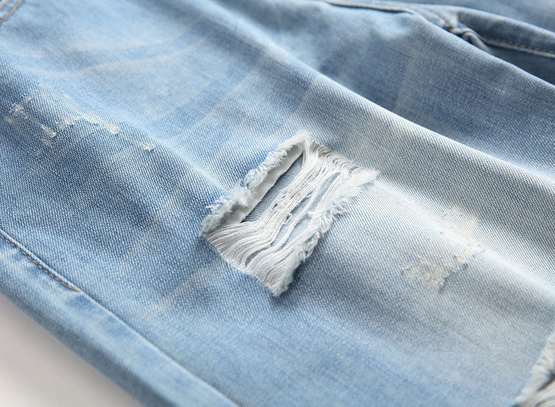 Jeans Nostalgic Ripped Straight Pants