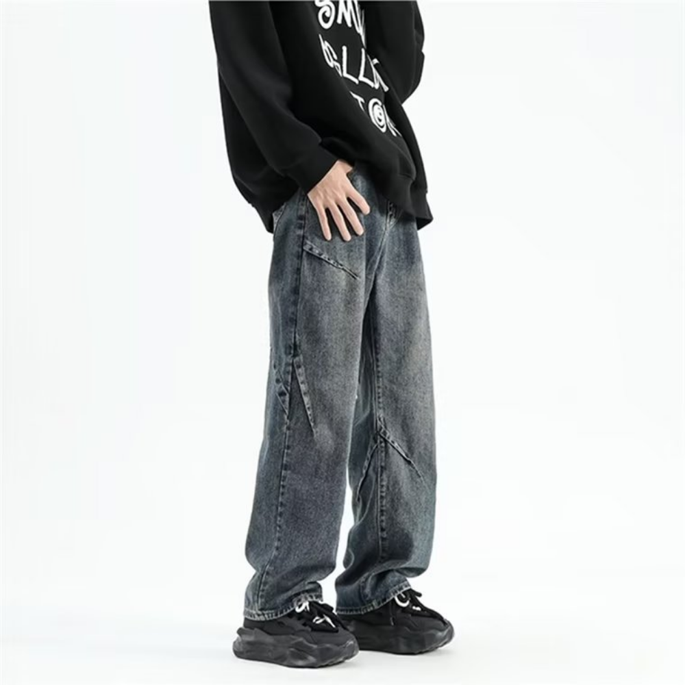 Casual Irregular Patchwork Jeans