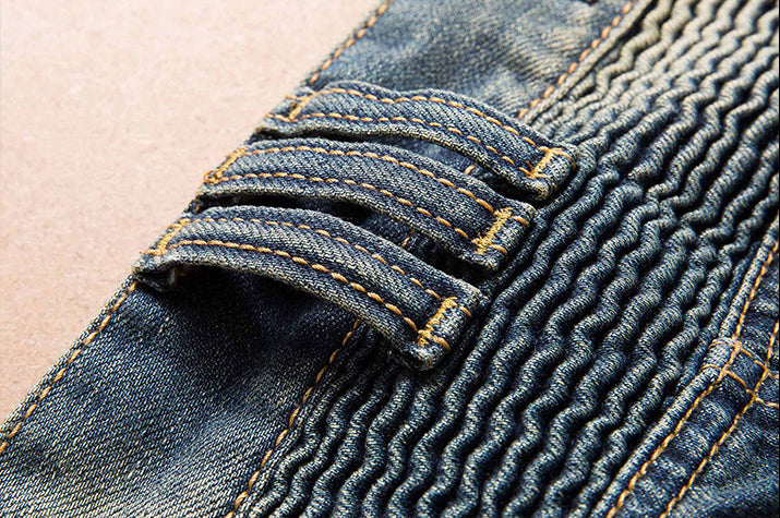 Men's Biker Jeans Skinny Distressed Ripped Denim Pants