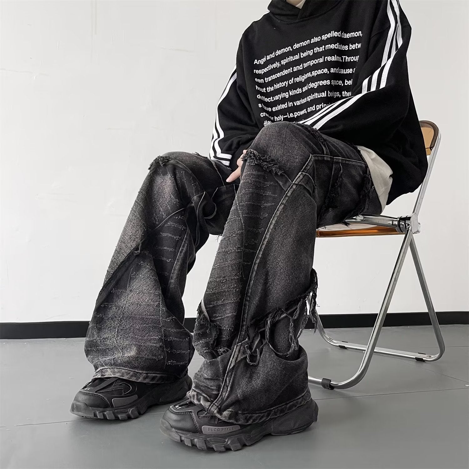 Men's High Street Style Flared Jeans