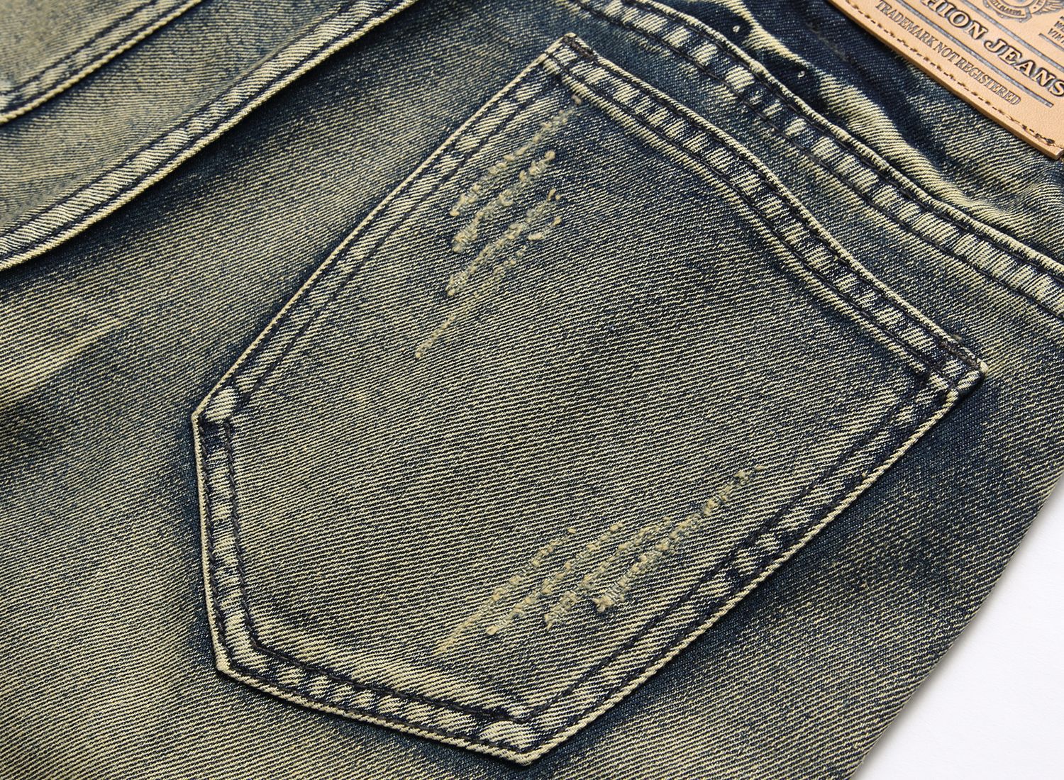 Summer Ripped Patch Denim Shorts Men Casual Jeans
