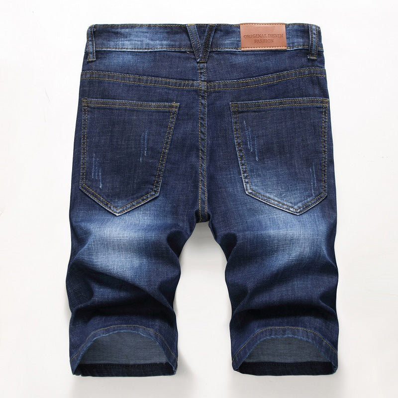 Men Shorts Ripped Jeans Casual Denim Pants