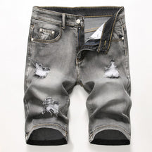 Men Shorts Ripped Jeans Casual Denim Pants