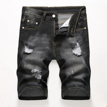 Men Shorts Ripped Jeans Casual Denim Pants