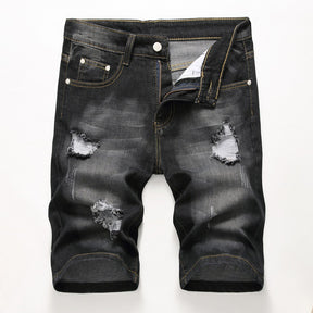 Men Shorts Ripped Jeans Casual Denim Pants