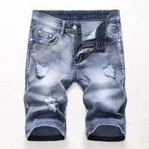 Men Shorts Ripped Jeans Casual Denim Pants