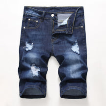 Men Shorts Ripped Jeans Casual Denim Pants