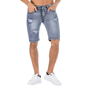 Men Shorts Ripped Jeans Casual Denim Pants