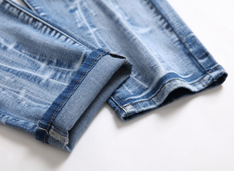 Casual Mens Skinny Jeans Hip Hop Denim Trousers