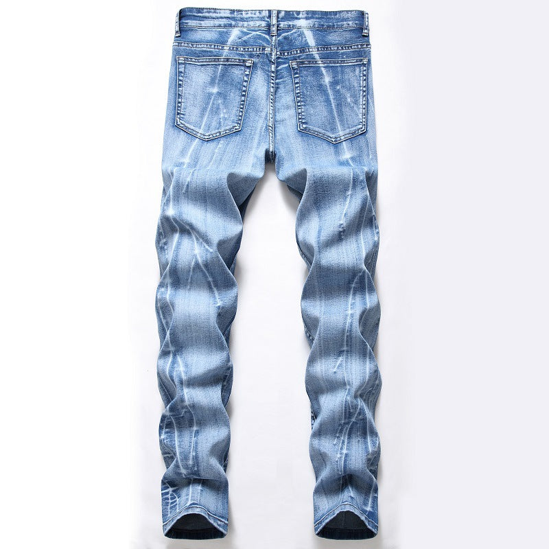 Casual Mens Skinny Jeans Hip Hop Denim Trousers