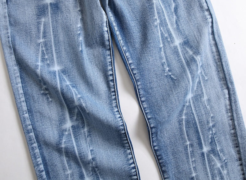 Casual Mens Skinny Jeans Hip Hop Denim Trousers