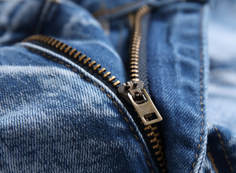 Casual Mens Skinny Jeans Hip Hop Denim Trousers