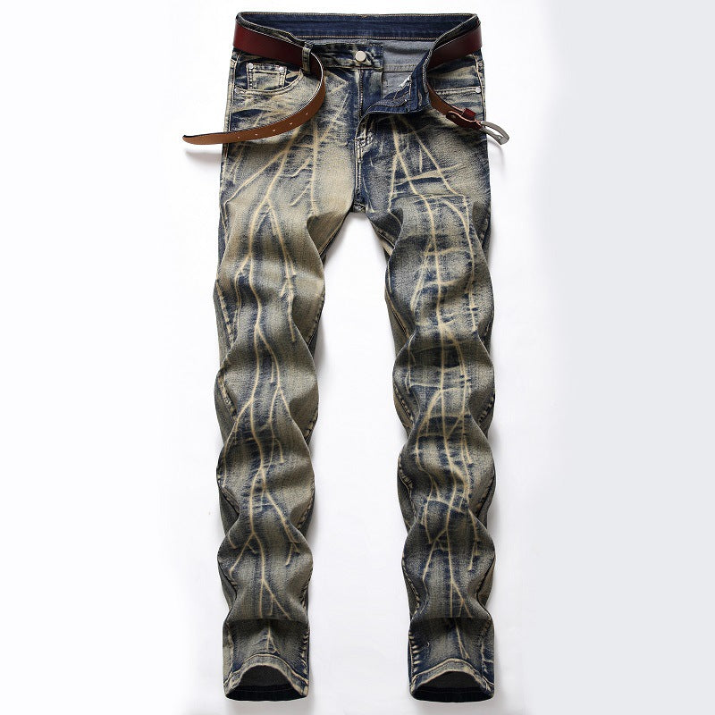 Casual Mens Skinny Jeans Hip Hop Denim Trousers