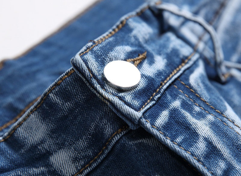 Casual Mens Skinny Jeans Hip Hop Denim Trousers