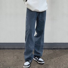 Casual Versatile Solid Color Jeans