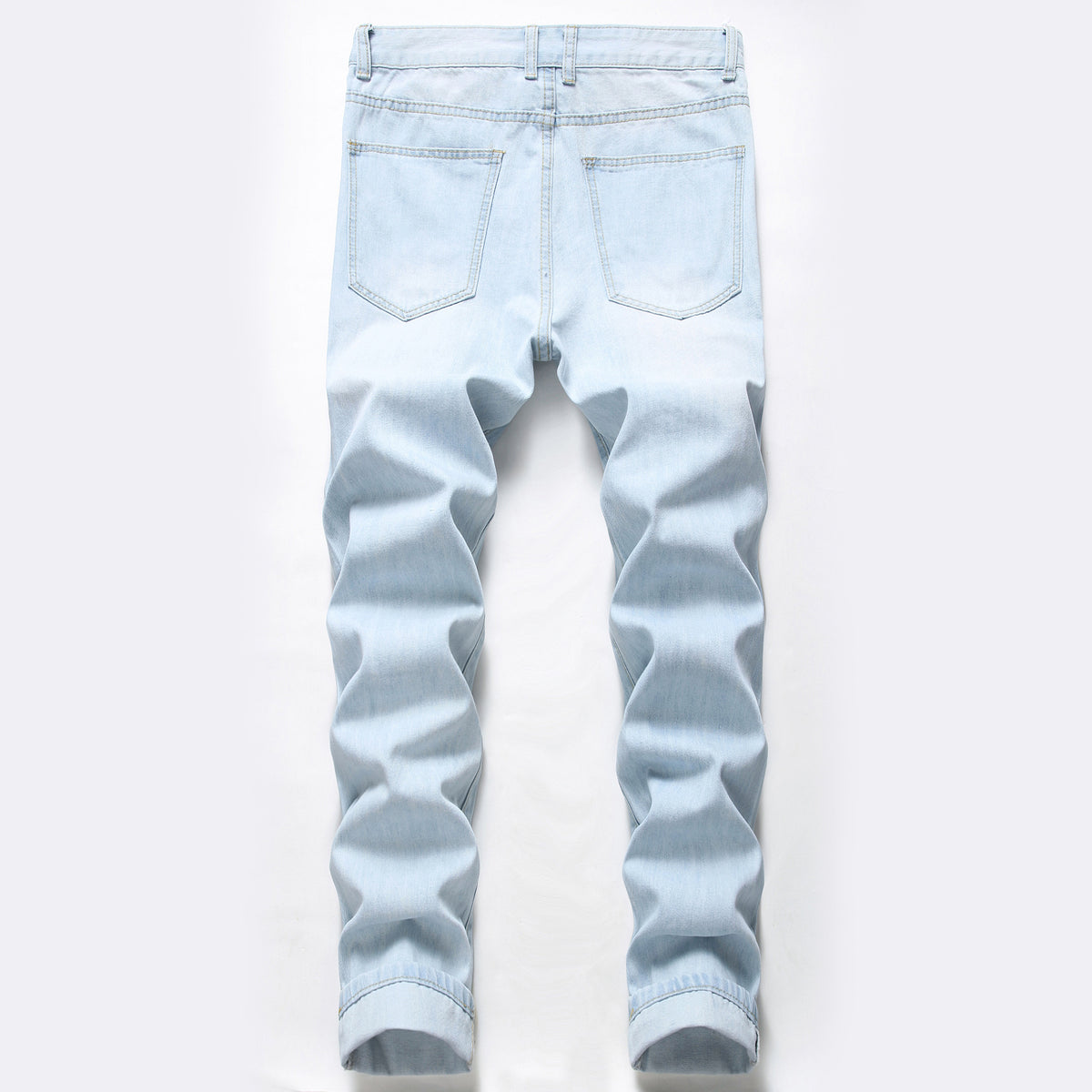 Men's Jeans Fashion Casual Hole Denim Trousers