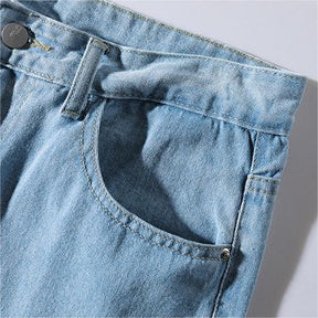 High Street Pure Color Straight Jeans