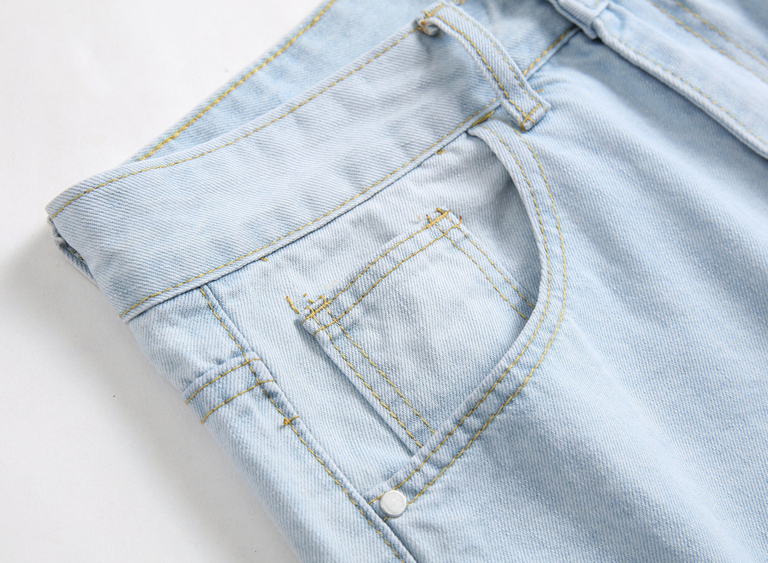 Men's Jeans Fashion Casual Hole Denim Trousers