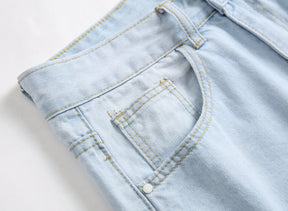 Men's Jeans Fashion Casual Hole Denim Trousers