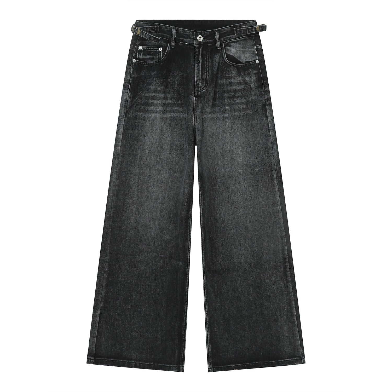 New High Street Handsome Floor-Length Straight Loose Jeans