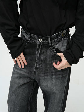 New High Street Handsome Floor-Length Straight Loose Jeans