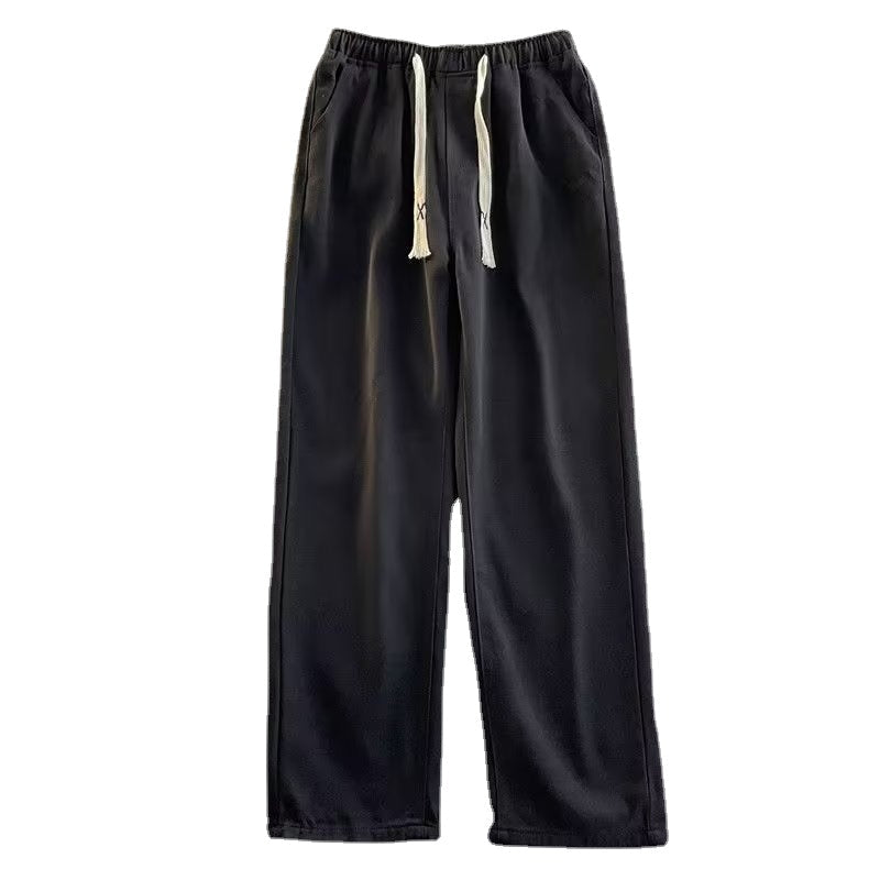 High Street Pure Color Straight Jeans